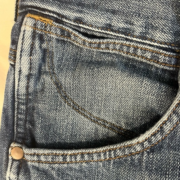 Wrangler Men's Dark Blue “Crank” Bootcut Jeans Size 33/34 - Picture 6 of 11